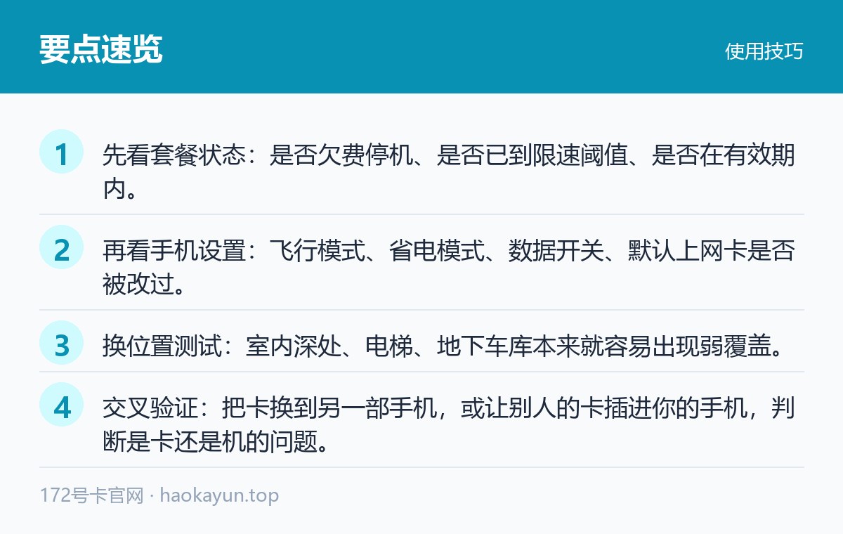 iPhone 换卡后无法上网的设置要点 排查流程